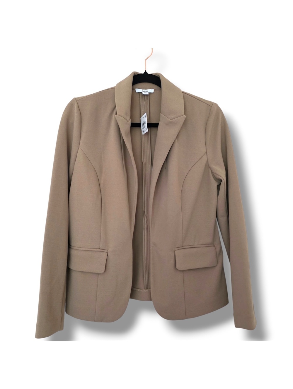 Bar III Women's Petite Small Peak-Lapel Open-Front Blazer Petite Small - Picture 2 of 6